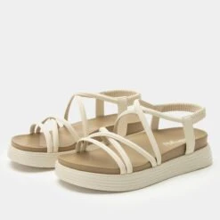 Audie Crème Brulee Sandal