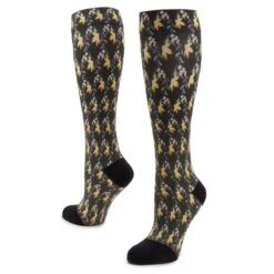 Compression Aloha Black Socks 8 Compression Aloha Black Socks -Alegria Shoes Sale ALG 92605 S3