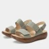 Bailee Woven Sage Sandal -Alegria Shoes Sale BAI 6132 S1