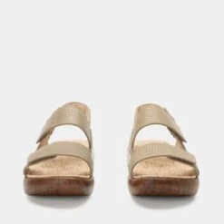 Bailee Woven Taupe Sandal -Alegria Shoes Sale BAI 6163 S5