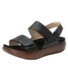 Bailee Woven Noir Sandal 1 Bailee Woven Noir Sandal -Alegria Shoes Sale BAI 7462 S1