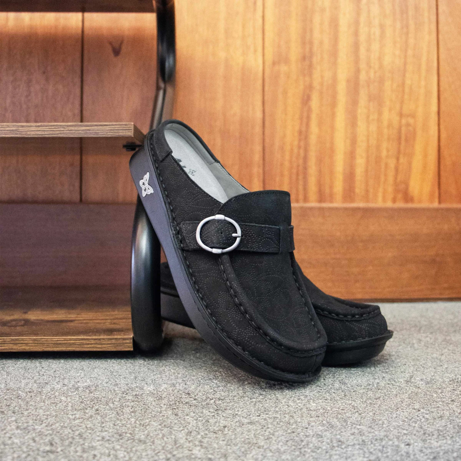 Shoes Brigid La Dee Dottie Black Clog 4 Shoes Brigid La Dee Dottie Black Clog - Image 2