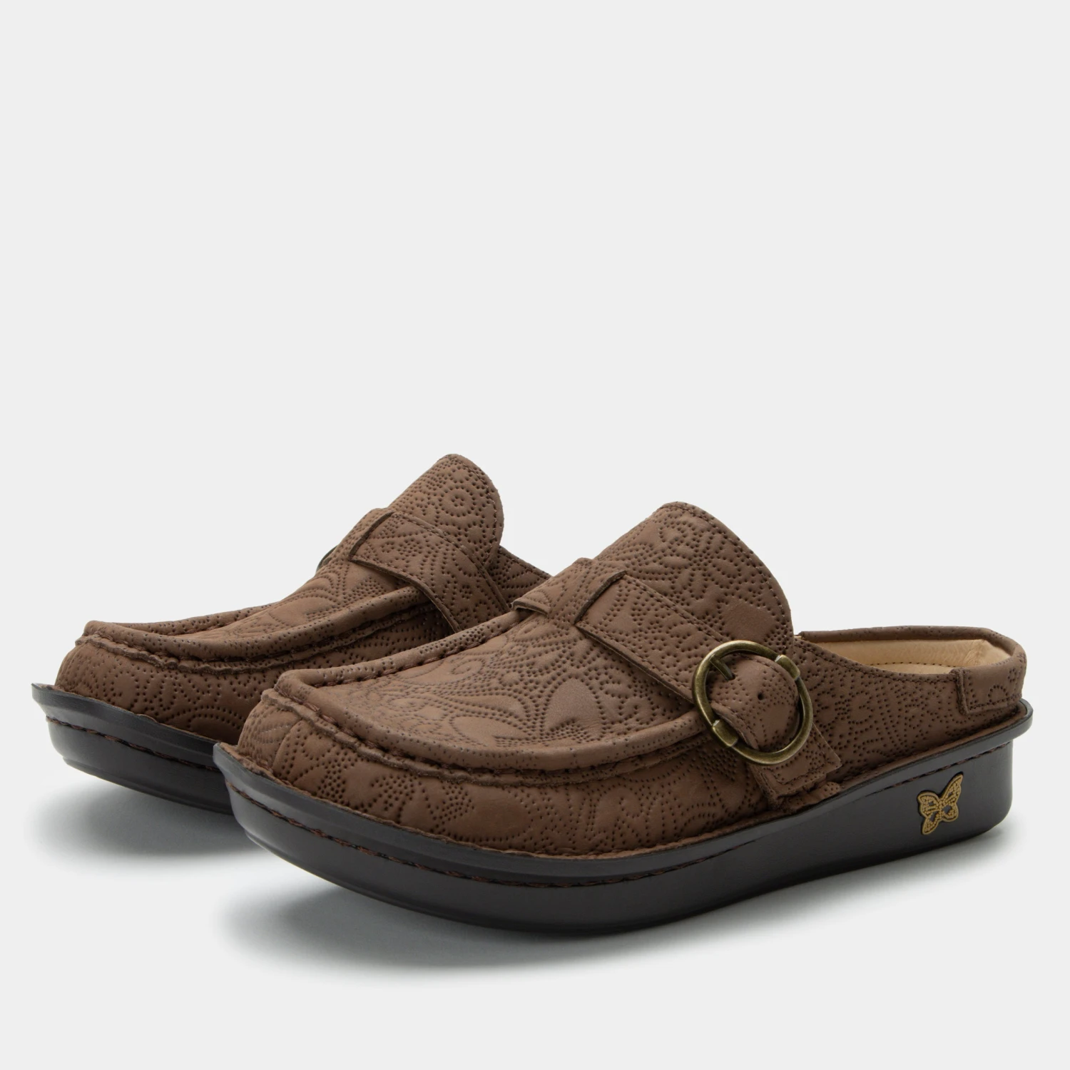 Shoes Brigid La Dee Dottie Brown Clog 3 Shoes Brigid La Dee Dottie Brown Clog