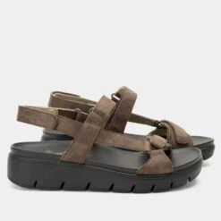 Henna They Call Me Mellow Taupe Sandal 11 Henna They Call Me Mellow Taupe Sandal -Alegria Shoes Sale HEN 6141 S2