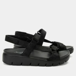 Henna They Call Me Mellow Black Sandal 11 Henna They Call Me Mellow Black Sandal -Alegria Shoes Sale HEN 6142 S2