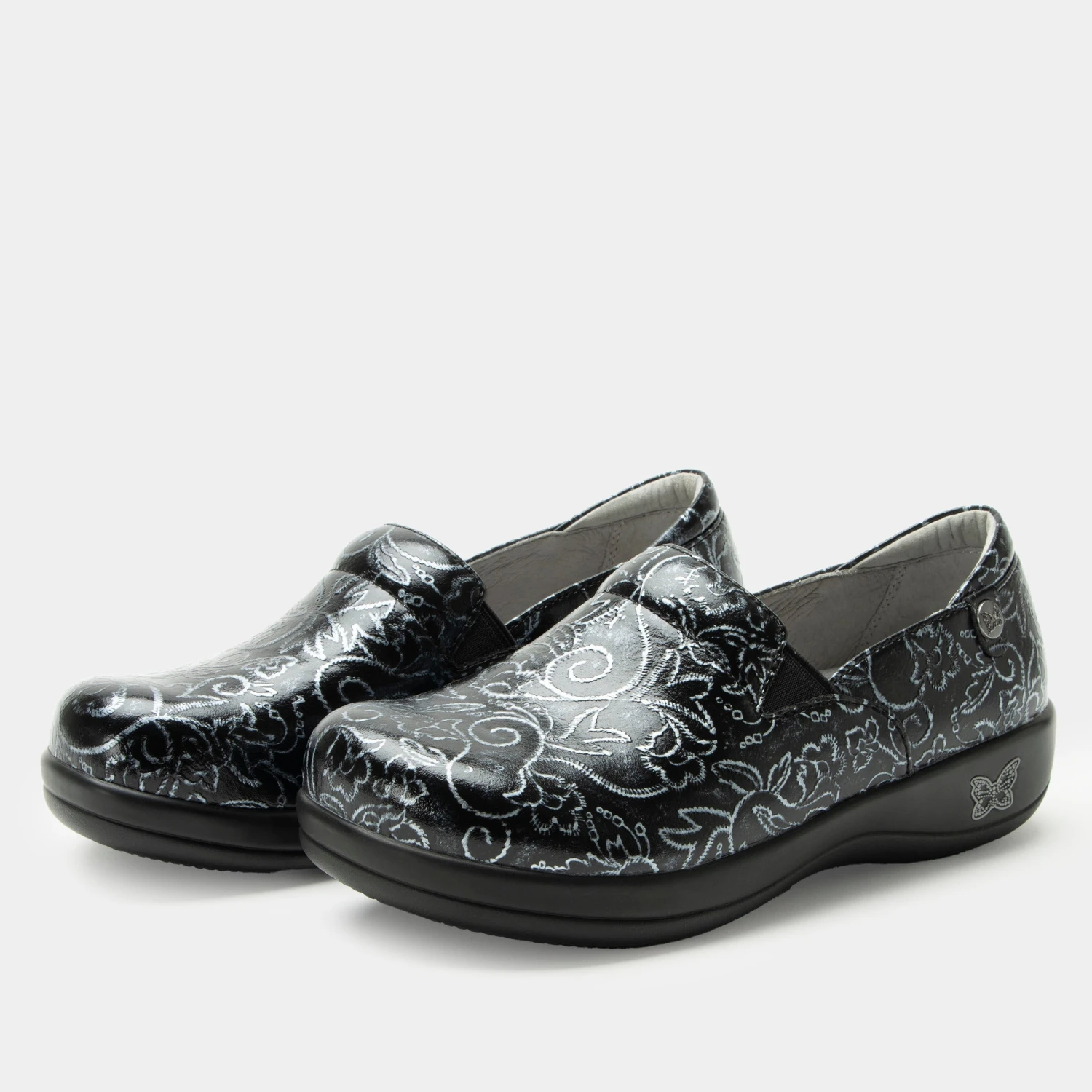 Shoes Keli Embroider Me Pewter Shoe 3 Shoes Keli Embroider Me Pewter Shoe