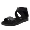 Lucia Black Sandal -Alegria Shoes Sale LUC 601 S1