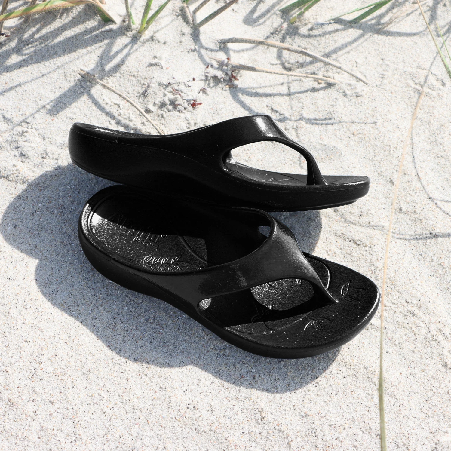 Ode Black Gloss Sandal 4 Ode Black Gloss Sandal - Image 2