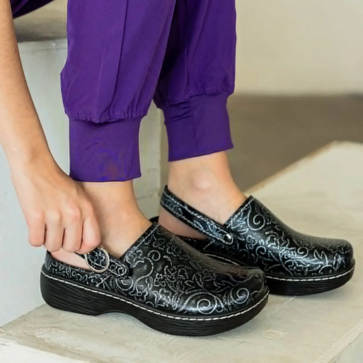 Shoes Olie Embroider Me Pewter Shoe 4 Shoes Olie Embroider Me Pewter Shoe - Image 2