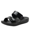 Orbyt Black Gloss Sandal 2 Orbyt Black Gloss Sandal -Alegria Shoes Sale ORB 7441 S1