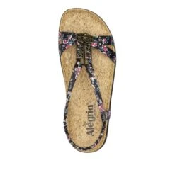 Roz Charm Black Sandal -Alegria Shoes Sale ROZ 7554 S4