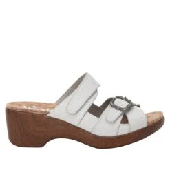 Sierra Delicut White Sandal 10 Sierra Delicut White Sandal -Alegria Shoes Sale SIE 7408 S2