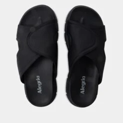 Sunie Black Sandal 11 Sunie Black Sandal -Alegria Shoes Sale SUN 6205 S4