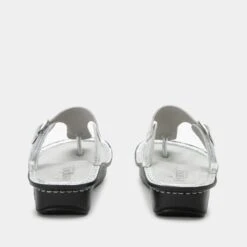 Vella Silver Sandal -Alegria Shoes Sale VEL 6130 S3