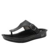 Vella Oiled Black Sandal -Alegria Shoes Sale VEL 7414 S1