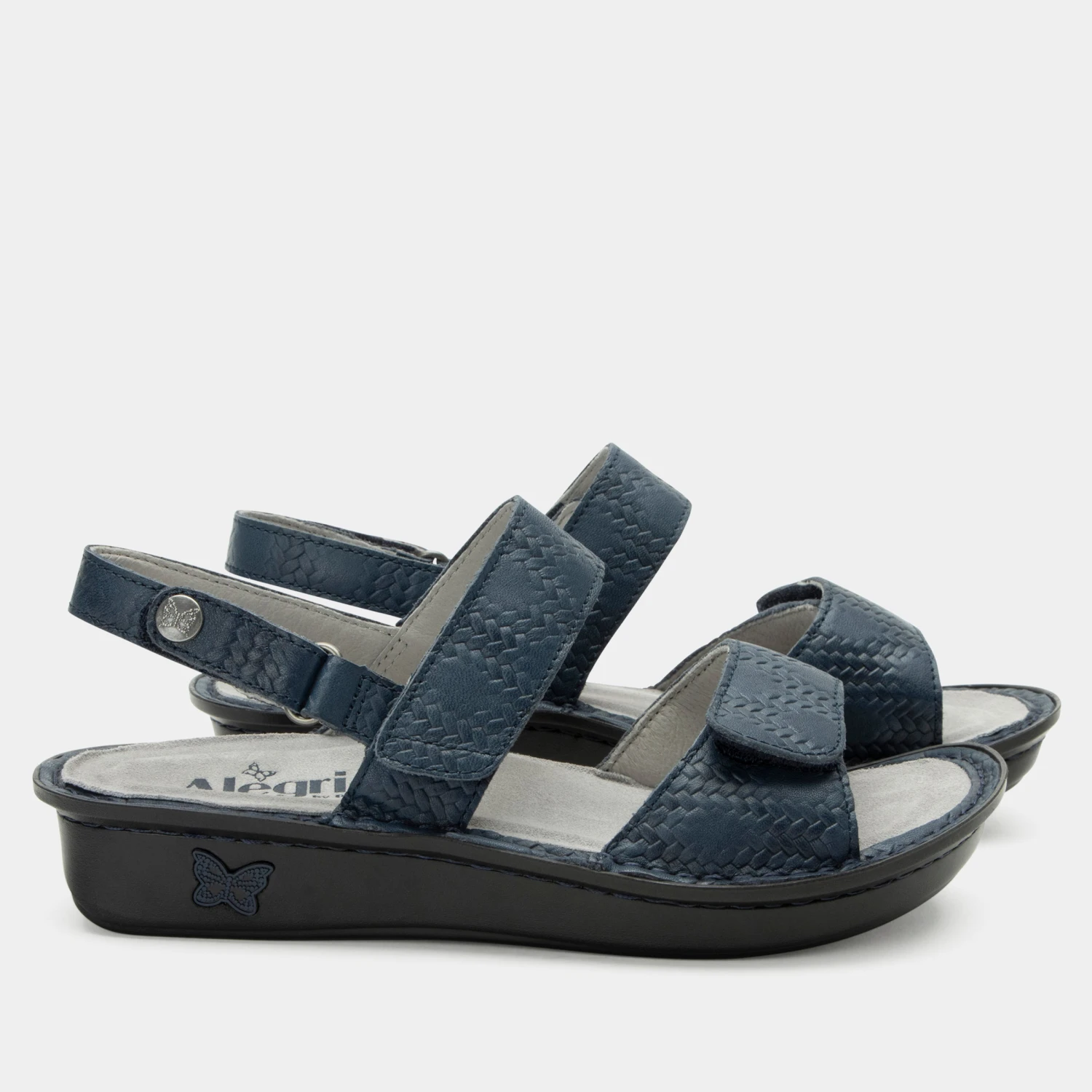 Verona Basketry Navy Sandal 5 Verona Basketry Navy Sandal - Image 3