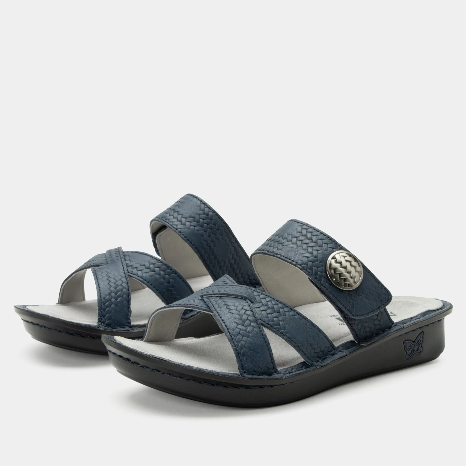 Victoriah Basketry Navy Sandal 3 Victoriah Basketry Navy Sandal