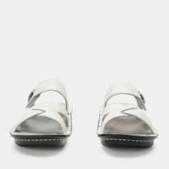 Victoriah Basketry White Sandal 12 Victoriah Basketry White Sandal -Alegria Shoes Sale VIC 6113 S5