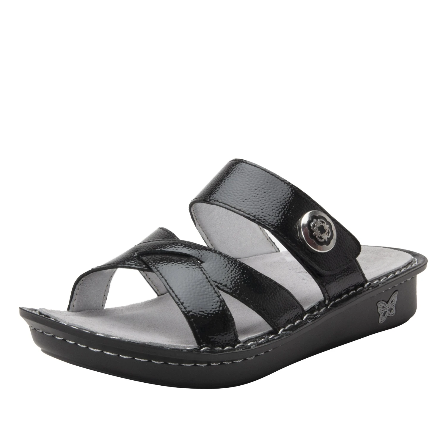 Victoriah Black Patent Sandal 3 Victoriah Black Patent Sandal