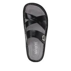 Victoriah Black Patent Sandal 12 Victoriah Black Patent Sandal -Alegria Shoes Sale VIC 7755 S4