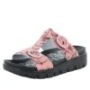 Vita Red Scribble Sandal 1 Vita Red Scribble Sandal -Alegria Shoes Sale VIT 301 S1 Left